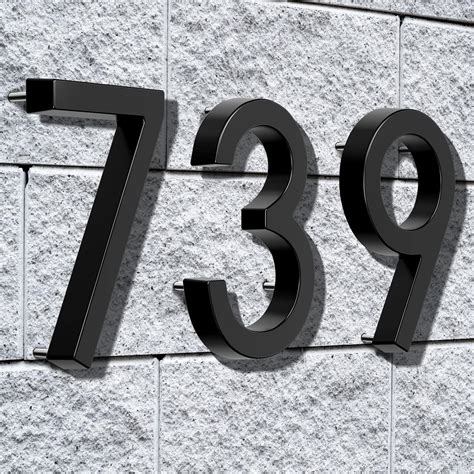 metal house numbers 6 inch|modern house numbers 6 inch.